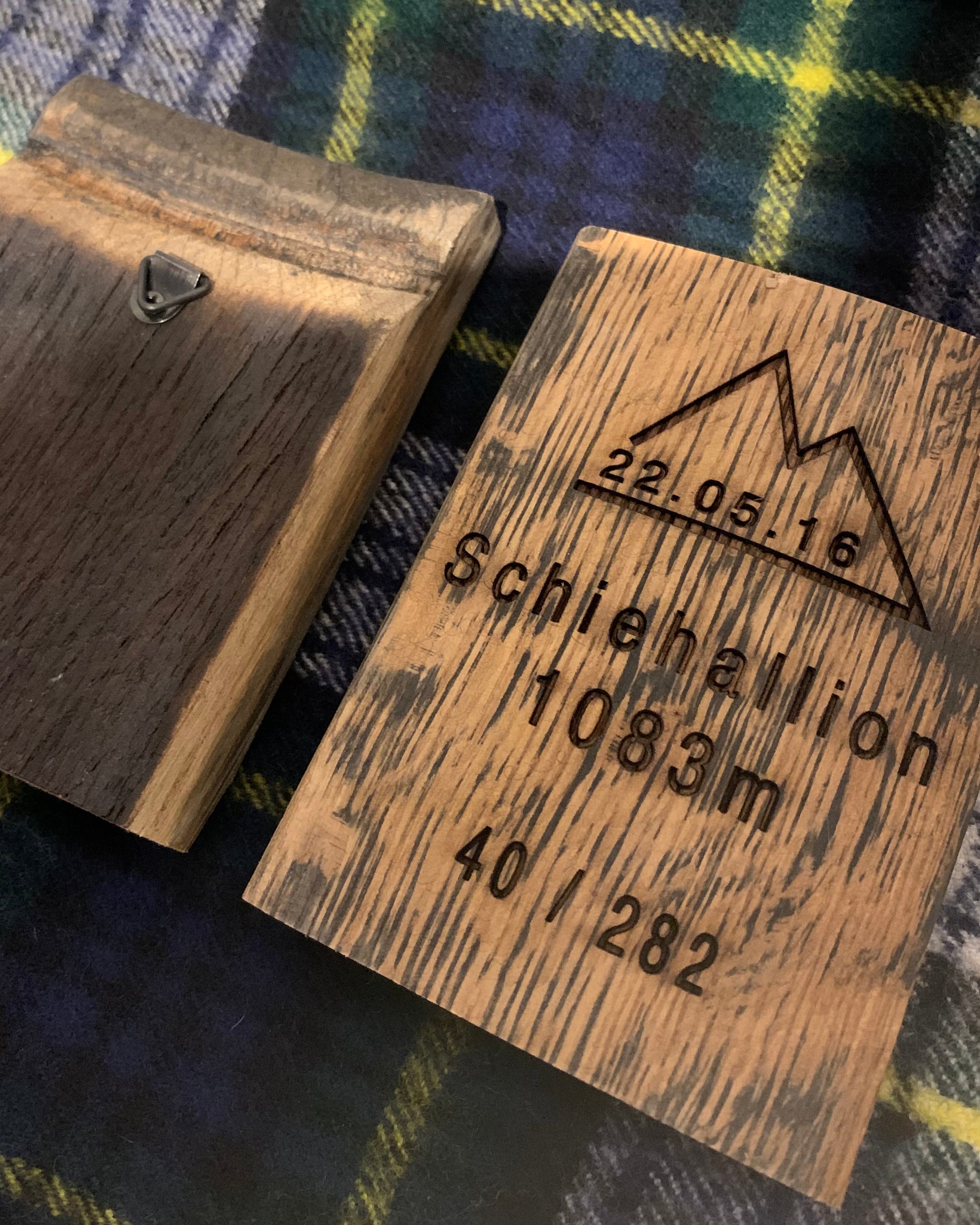 Munro Whisky Barrel Stave Momento (Personalised)