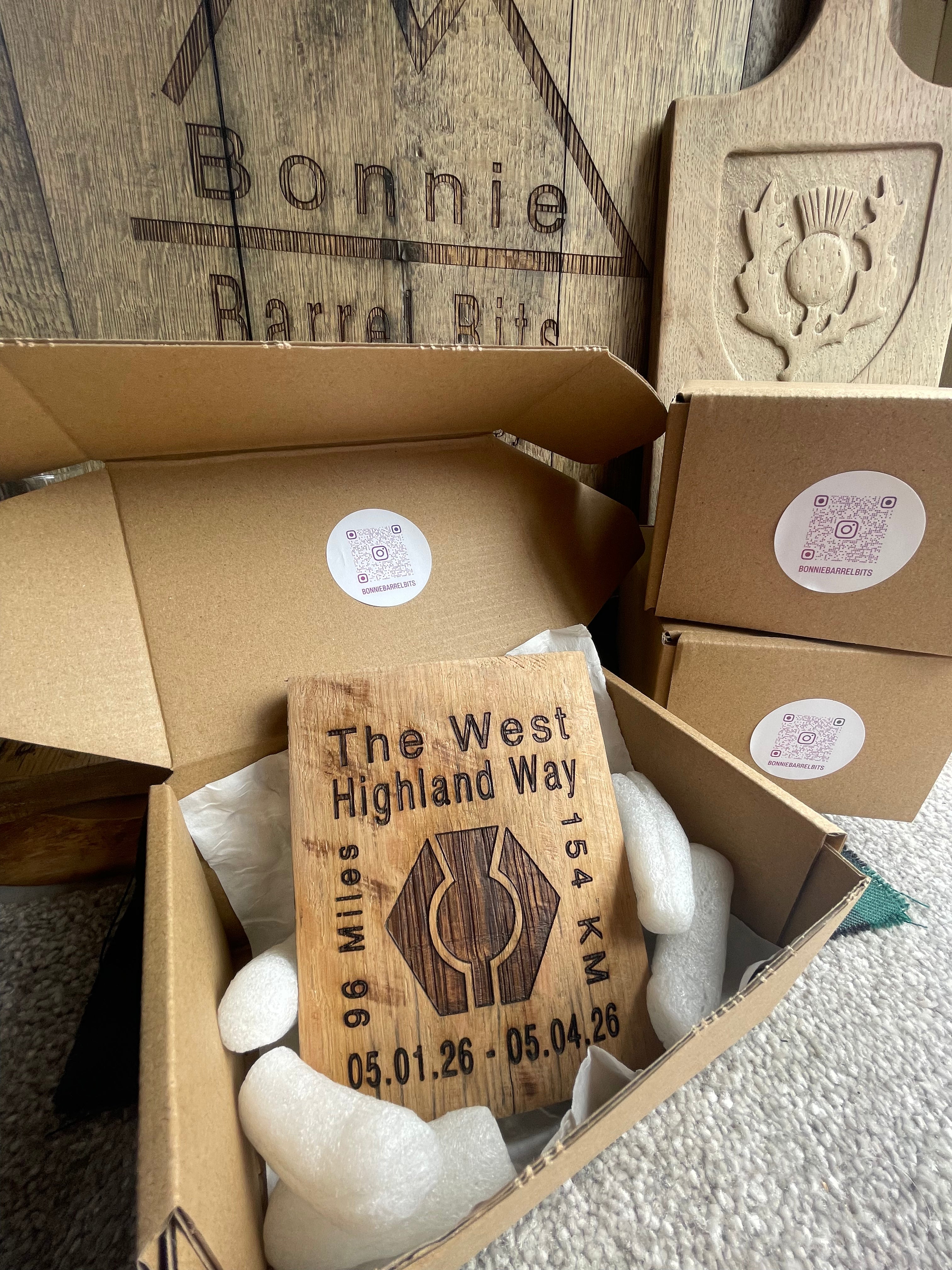 West Highland Way Whisky Barrel Gift (Personalised)