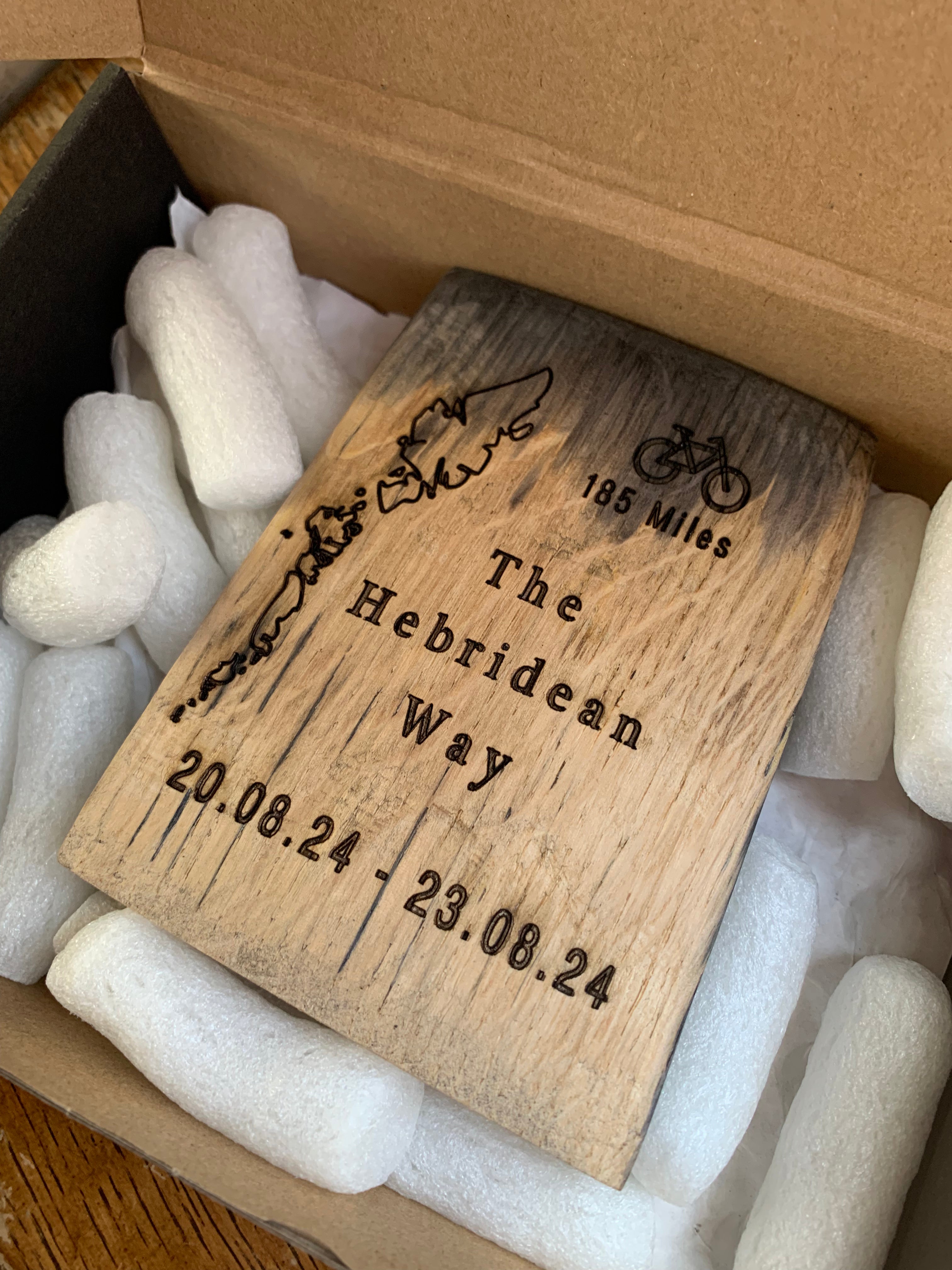Hebridean Way Whisky Barrel Gift (Personalised)