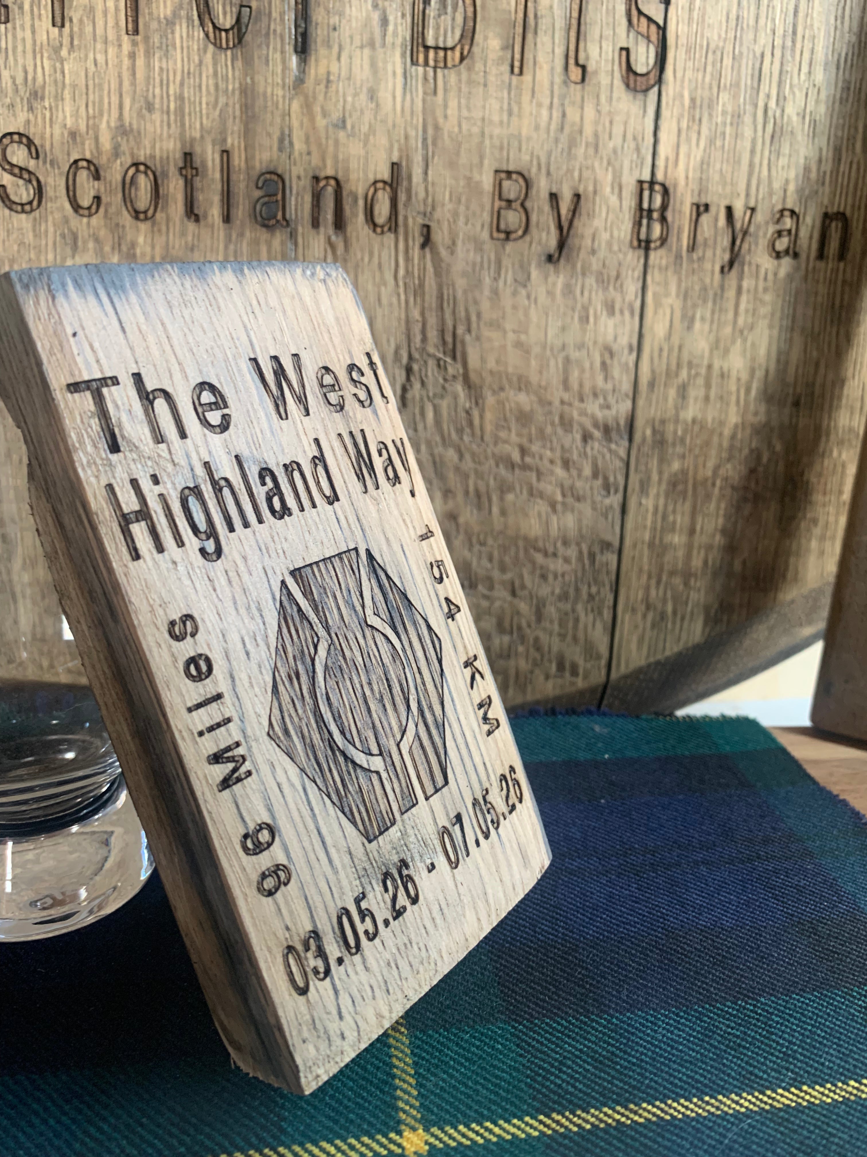 West Highland Way Whisky Barrel Gift (Personalised)