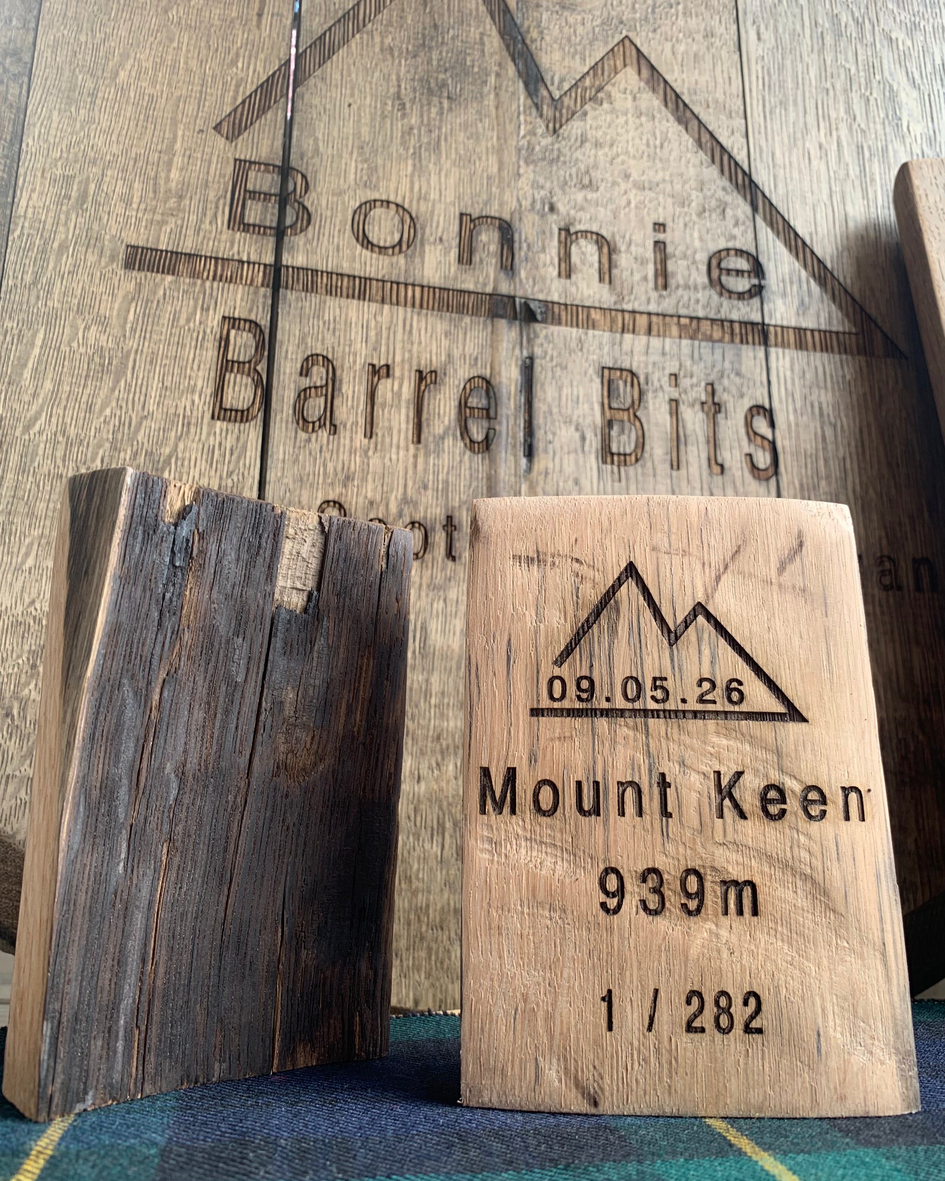 Munro Whisky Barrel Stave Momento (Personalised)