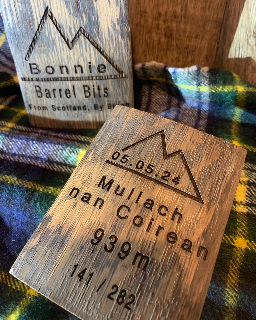 Munro Whisky Barrel Stave Momento (Personalised)
