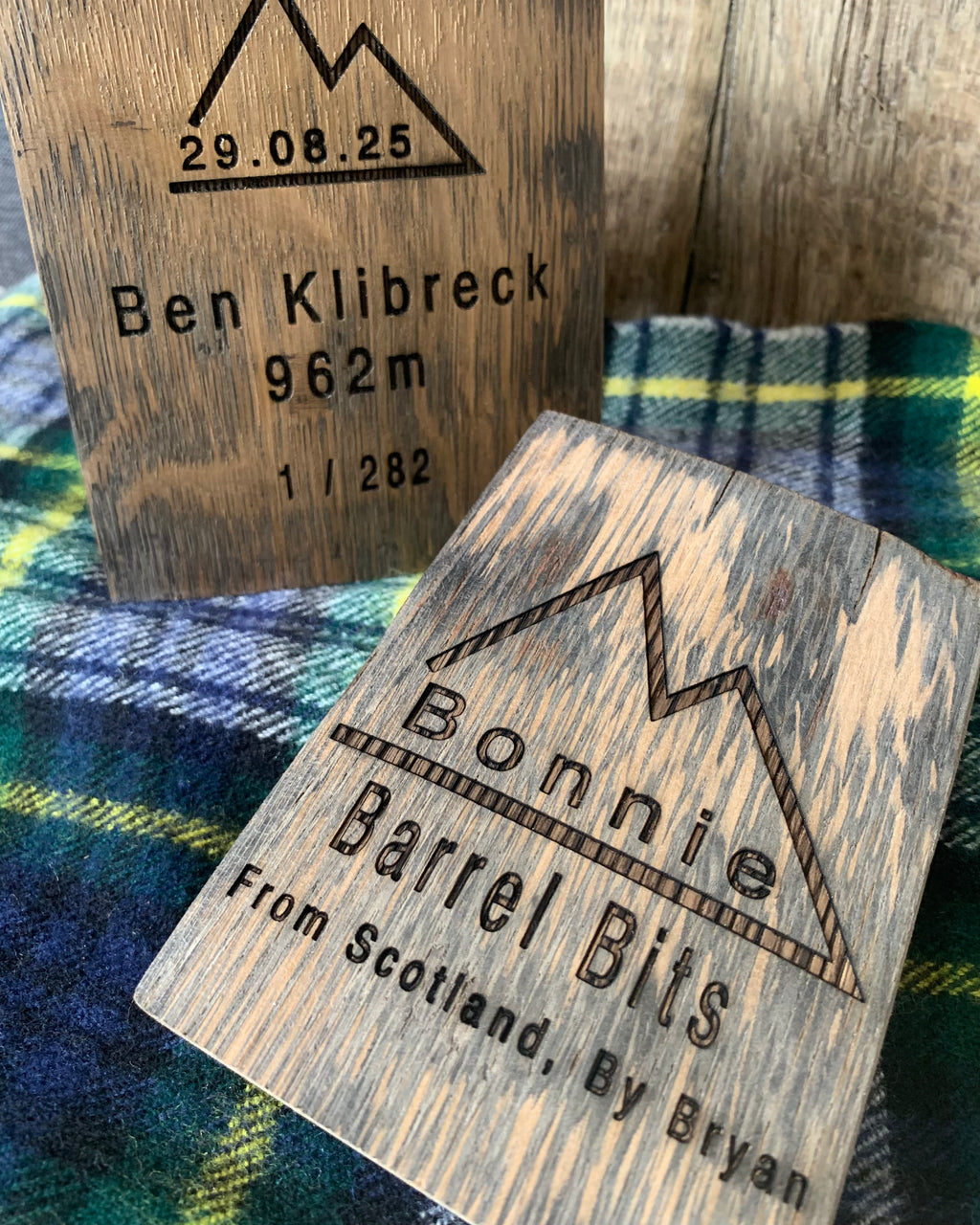 Munro Whisky Barrel Stave Momento (Personalised)