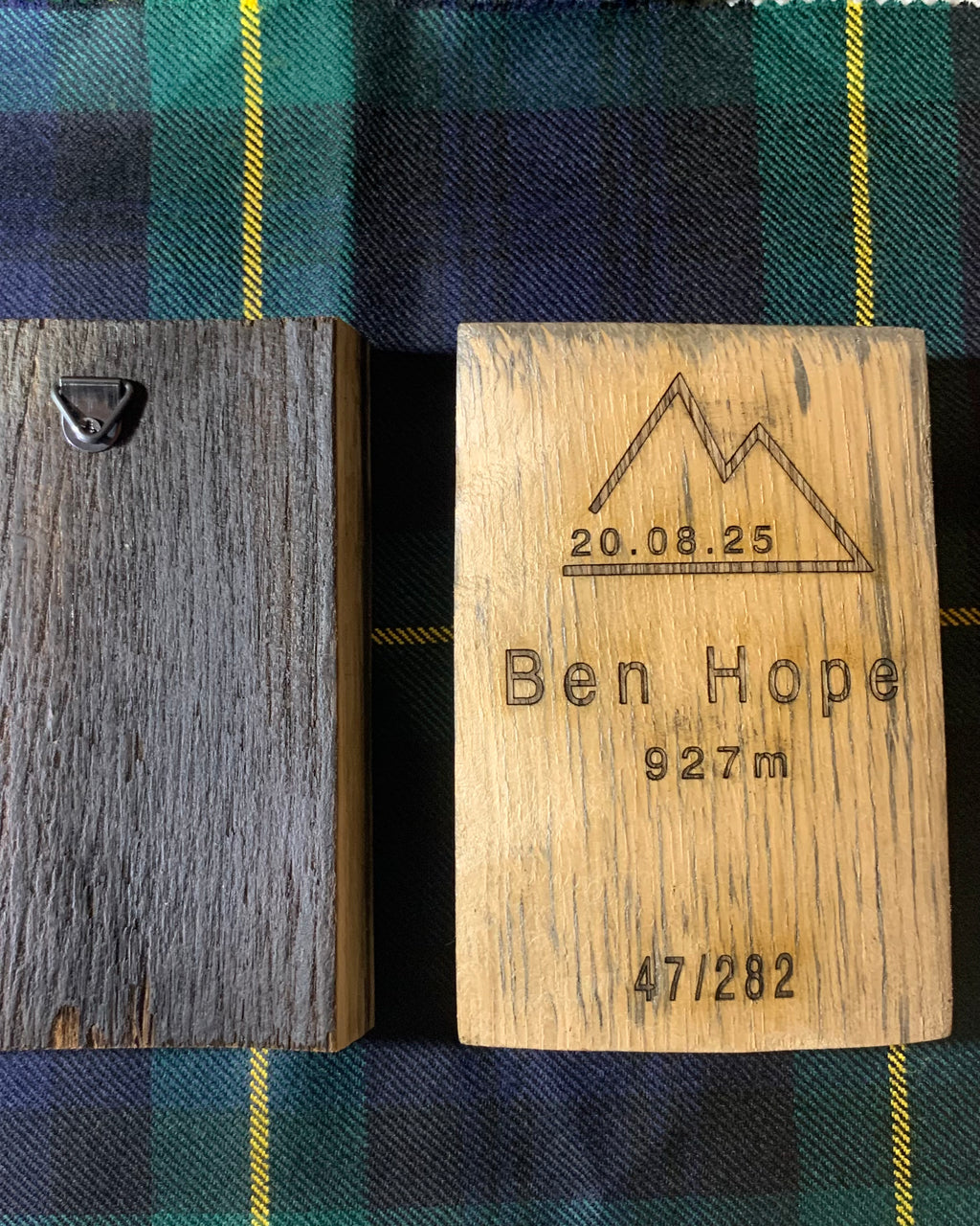 Munro Whisky Barrel Stave Momento (Personalised)