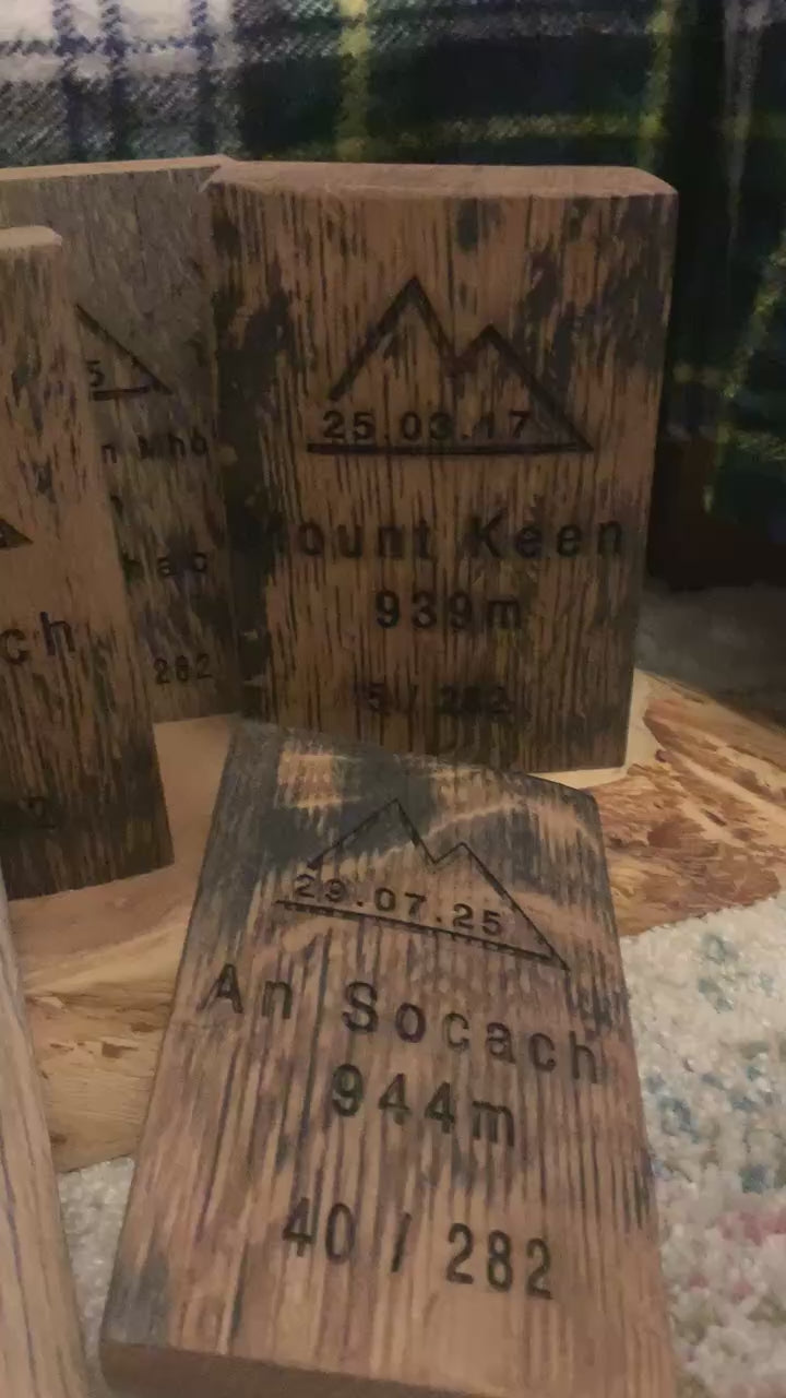Munro Whisky Barrel Stave Momento (Personalised)